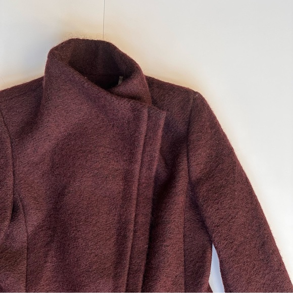 Andrew Marc Wool Blend Burgundy Winter Jacket | Size S - Picture 11 of 11